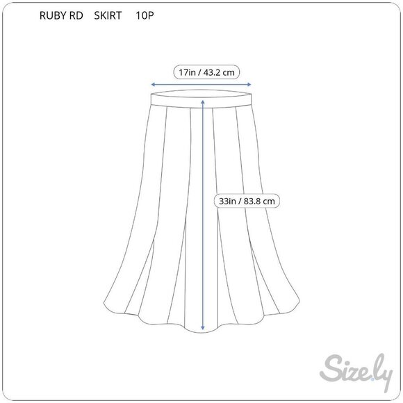 Chic Boho Womens Petite Multicolor Floral Lined A Line Skirt Ruby Rd NEW 10P - Picture 3 of 7